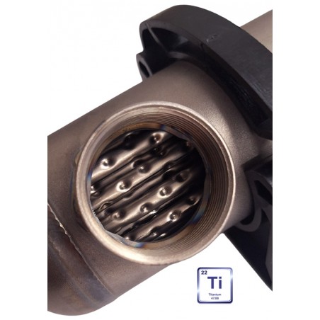 tubes of titanium heat exchanger Nordic Tec B155-Ti 45 kW GB8
