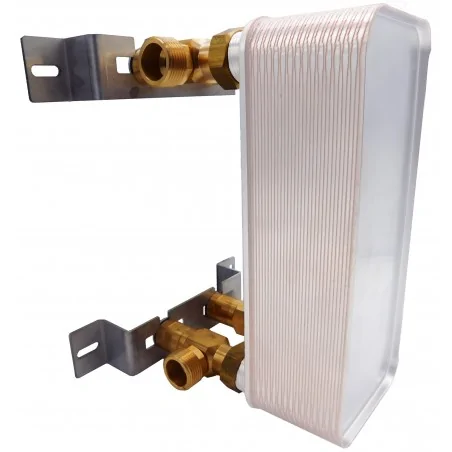 How to install a plate heat exchanger on the wall
