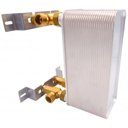 Wall-hanging solution for a plate heat exchanger