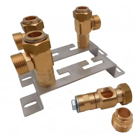 installation kit for a plate heat exchanger 1"