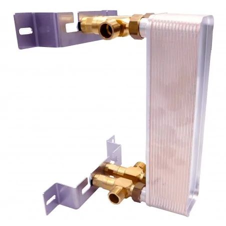 installation kit for a heat exchanger with 3/4" connections