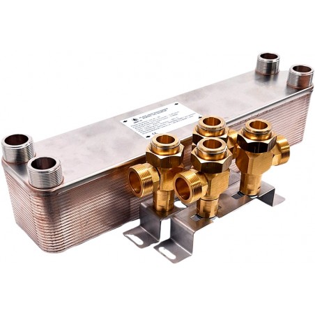 plate type heat exchanger Nordic Tec Ba-60-40 with brackets for wall-mounting GB3