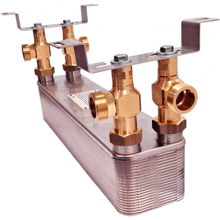 plate to plate heat exchanger Nordic Tec Ba-60-40 with a full-mounting set GB3