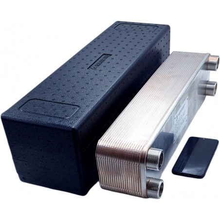 brazed heat exchanger comparison dimenions to the mobile phone Nordic Tec Ba-60-4 GB3