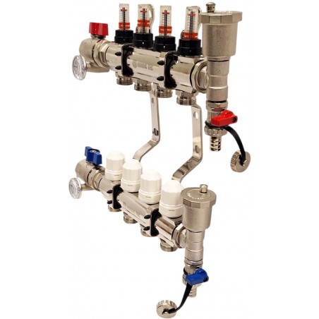 4 port underfloor heating manifold NORDIC TEC FULL-SET GB2