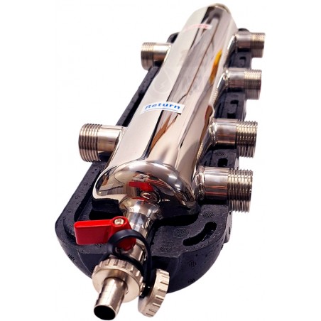 Low loss header 2+1 Nordic Tec GB3 6x1 for 3 circuits