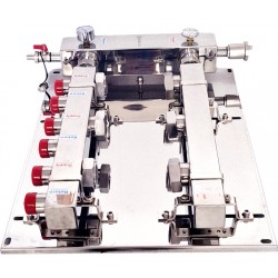 Low Loss Header - Manifold 3 with Thermometer & Manometer (for 130mm-Pump) Nordic GB1 2