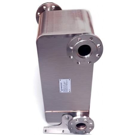 Flanged heat exchanger 94 plates, 2 1/2" flange connections Nordic Tec Fa-210-94