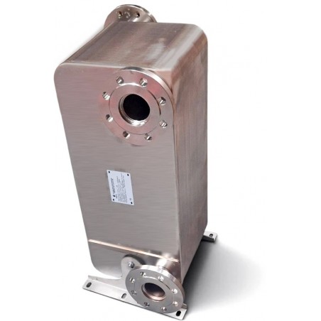 Flanged plate heat exchanger 108 plates, DN65 connections Nordic Tec Fa-210-108