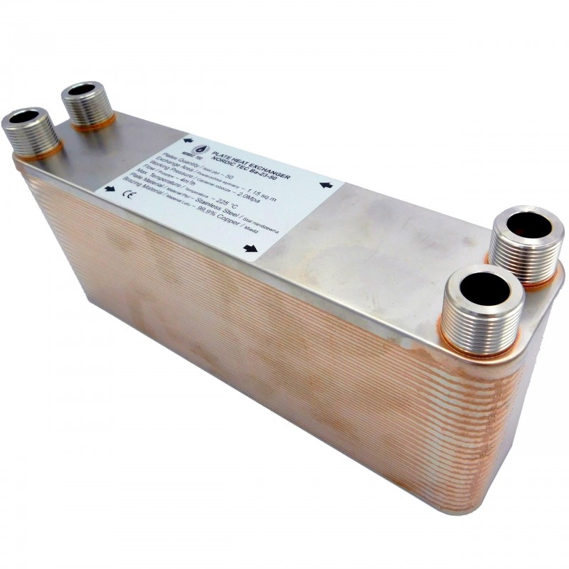 Plate Heat Exchanger NORDIC Ba-23-50 3/4" 210kW Ireland