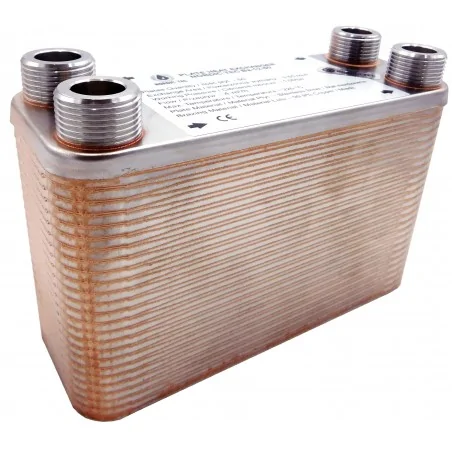 Brazed Plate Heat Exchanger NORDIC Ba-12-50 3/4" 100 kW