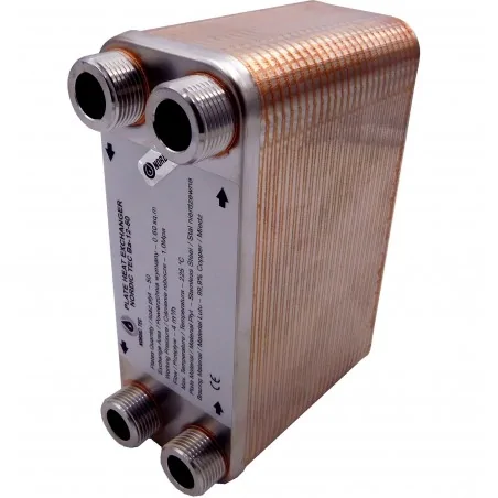 100kw plate heat exchanger vertically ba-12-50
