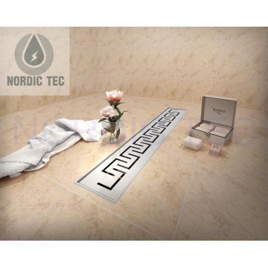 Shower Drain AZTEC Pattern 60-100 cm