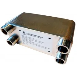 brazed plate heat exchanger with 40 plates and 1 inch 2