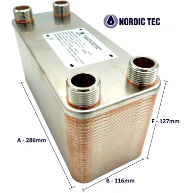 Plate Heat Exchanger NORDIC Ba-32-50 dimensions
