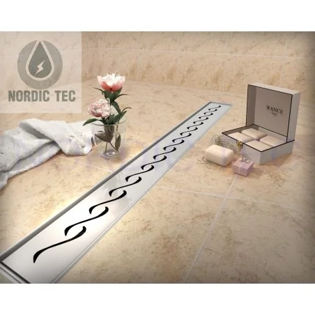 Floor Shower Drain system ORIENTAL Nordic Tec 70cm bathroom
