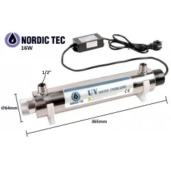 UV Water Steriliser NT UV16W-PH - 16W 2GPM