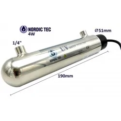 UV Water Steriliser NT UV4W-PH - 4W 0.3GPM