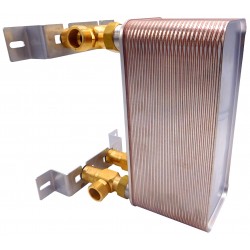 brazed plate heat exchanger with 40 plates and 1 inch 2