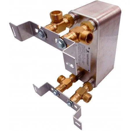 heat exchanger 40 plates mounting on the wall