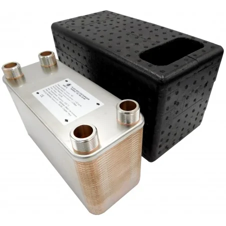 Plate Heat Exchanger NORDIC Ba-27-60 1 1/4" 330kW with insulation