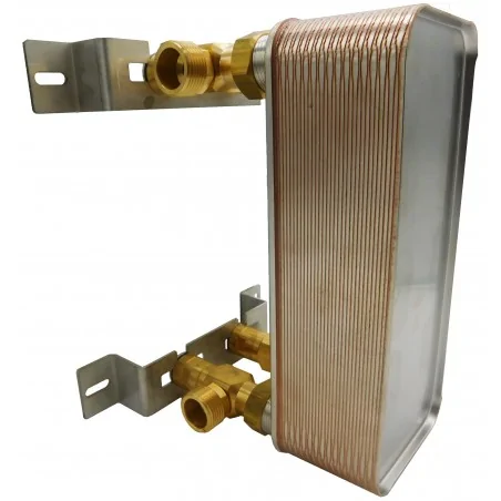 Plate Heat Exchanger NORDIC Ba-32-15 1" with a holder