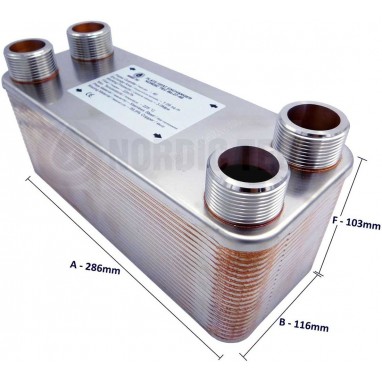 Heat Exchanger Nordic Tec Ba-32-40 1"