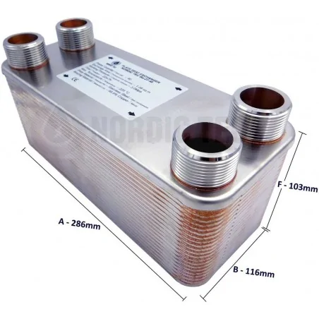 Heat Exchanger Nordic Tec Ba-32-40 1"