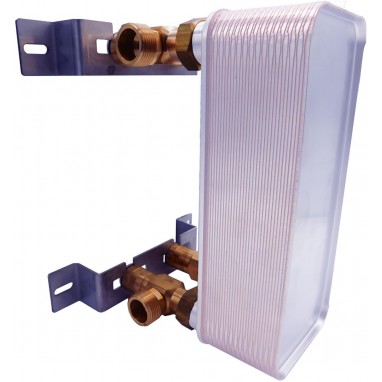 wall-hanging set with 3/4" fittings heating exchange