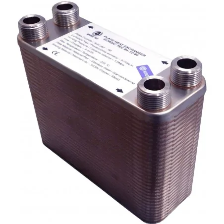 Plate Heat Exchanger NORDIC tec Ba-12-60 3/4" 130 kW dn20