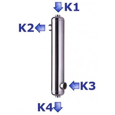 Swimming pool heat exchanger connect B55