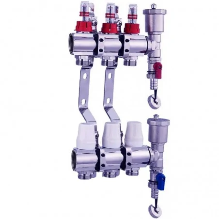 Classic Heating Manifold UFH Manifold NORDIC TEC 3 zones 3 ports