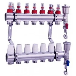 Central Heating Manifold UFH Manifold NORDIC TEC 7 ports