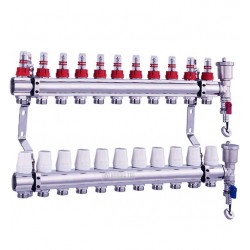 Central Heating Manifold UFH Manifold NORDIC TEC - 10 zones
