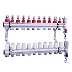 Central Heating Manifold UFH Manifold NORDIC TEC - 10 zones