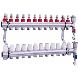 Central Heating Manifold UFH Manifold NORDIC TEC 12 zones 12 ports