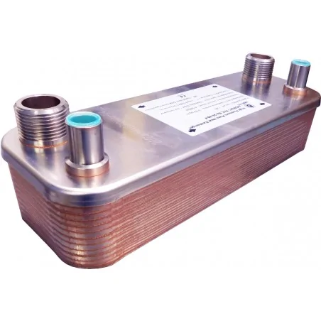 Gas Liquid Heat Exchanger Nordic Tec Ba-26-20-F 1"