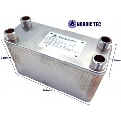 Plate Heat Exchanger NORDIC Tec Ba-32-90 1" 500 kW