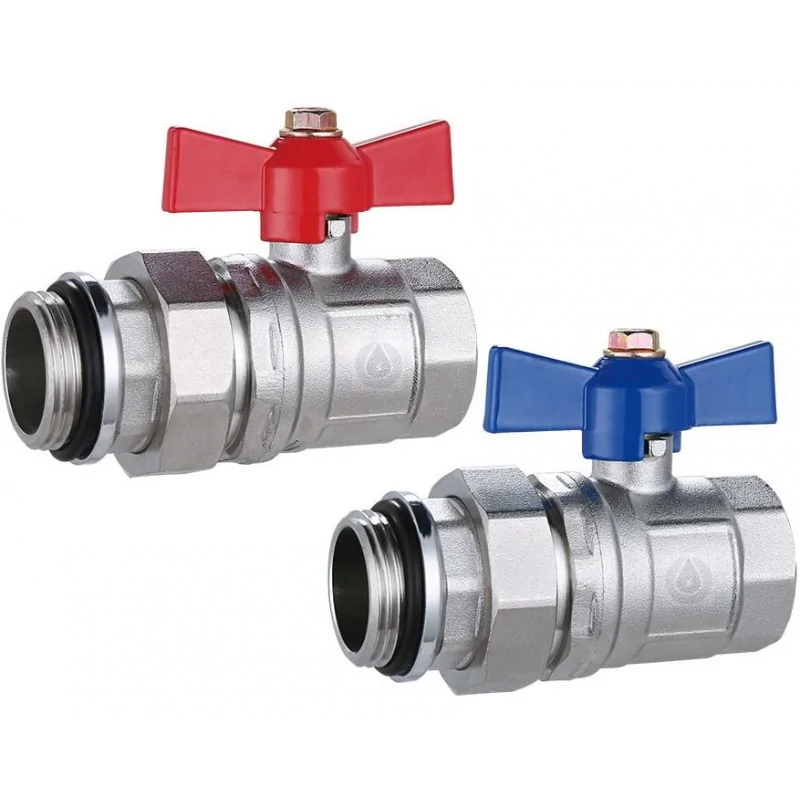 John Guest Shut-Off Ball Valve 2-Pack - 1/4" OD Push-to-Connect For Water Systems & Plumbing