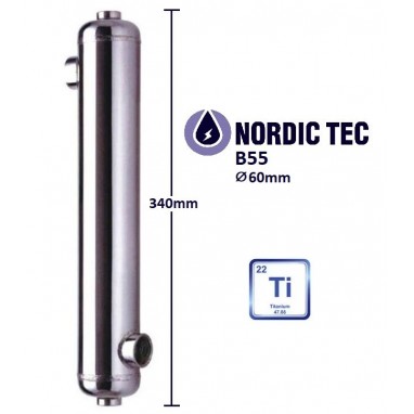 Pool Titanium Heat Exchanger - NORDIC TEC for salt 16 kW