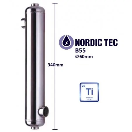 Pool Titanium Heat Exchanger - NORDIC TEC for salt 16 kW