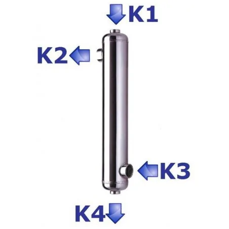 Heat exchanger for swimming pool B600 connection