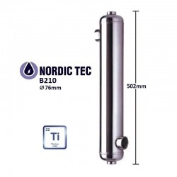 Pool Titanium Heat Exchanger NORDIC Tec B210-Ti 61kW