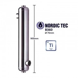 Pool Titanium Heat Exchanger NORDIC B360-Ti 110KW