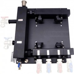 Low Loss Header-Hydraulic Manifold 2 circuits for 2 pumps 2