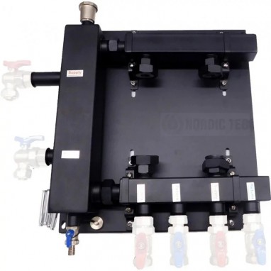 Hydraulic separator-Low Loss Header set for heating systems for 2 circulation pumps