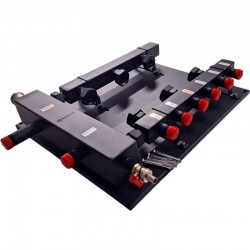 Hydraulic Low Loss Header - manifold set 3 sections - without valves fittings 2