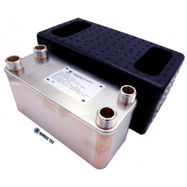 Plate Heat Exchanger 60 plates 2" NORDIC TEC Ba-115-60 insulated