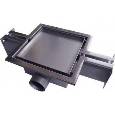 INOX drainage channel for Concrete grate