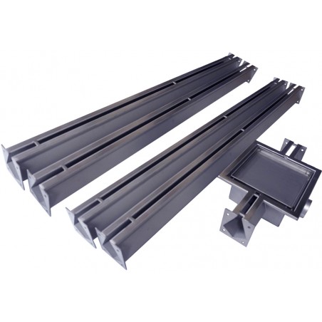 INOX drainage channel for Concrete Slot drain 4m